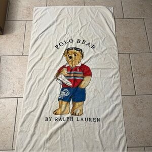 Ralph Lauren Cream Polo Bear Towel